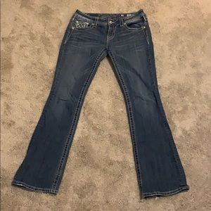 Miss Me American Flag embellished jeans